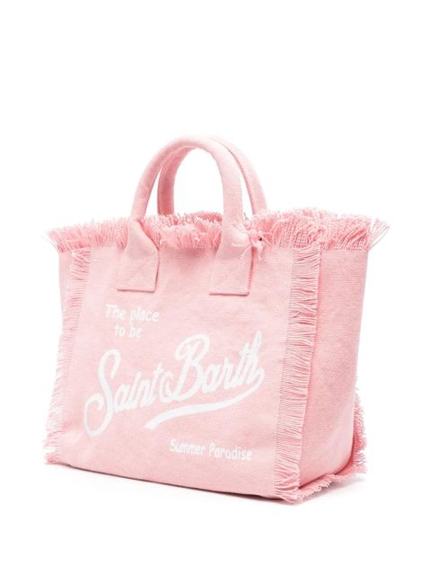 MC2 Saint Barth Colette canvas beach bag - Pink