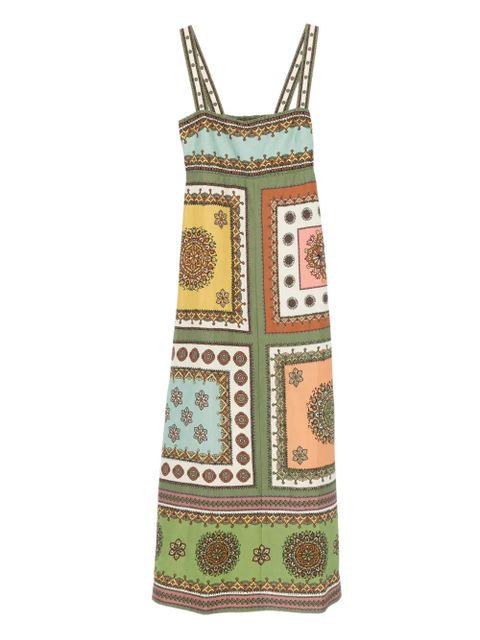 ALEMAIS print-design midi dress - Green - zdjęcie produktu nr 1