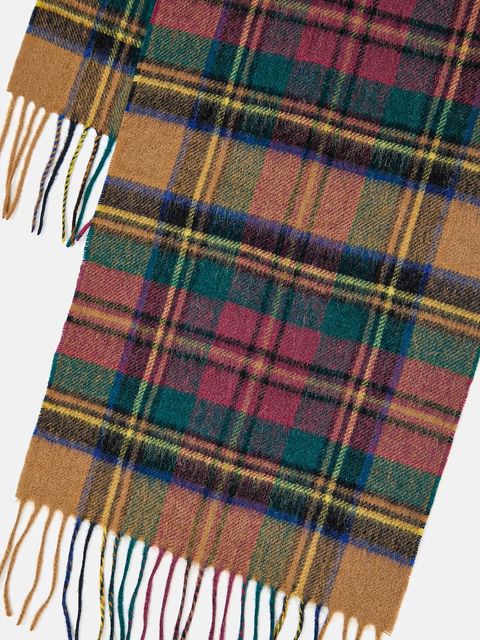 Barbour szalik wełniany kolor multicolor wzorzysty USC0137 - zdjęcie produktu nr 2