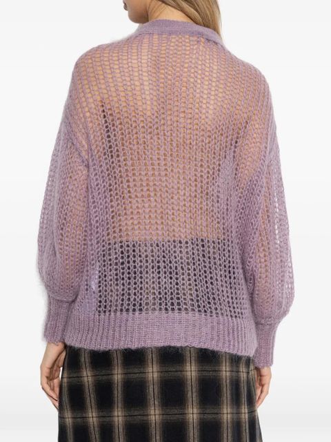 The Attico knitted cardigan - Purple