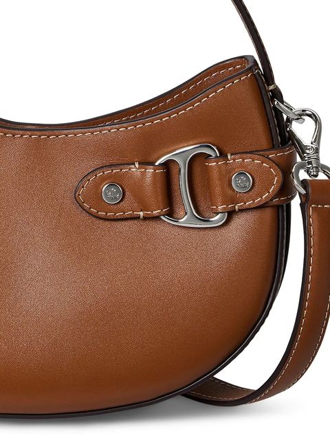 Lauren Ralph Lauren torebka skórzana kolor brązowy 431980159