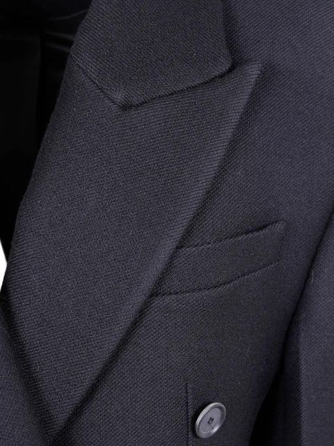 Róhe double-breasted coat - Black