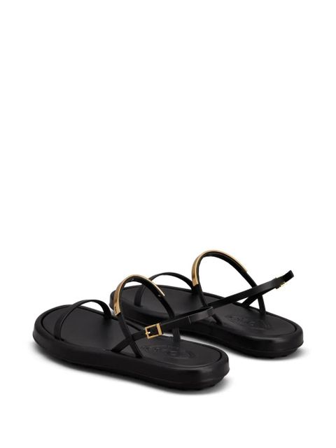 Tod's leather sandals - Black