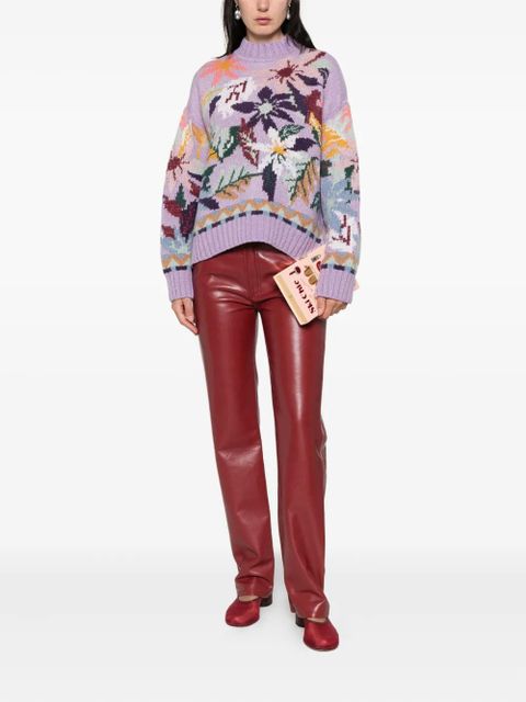 AGOLDE 90's high-waisted trousers - Red - zdjęcie produktu nr 2