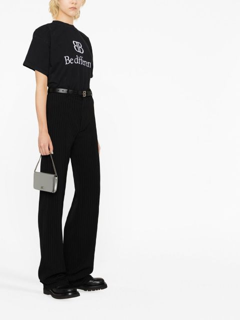 Balenciaga pinstripe straight-leg trousers - Black - zdjęcie produktu nr 2