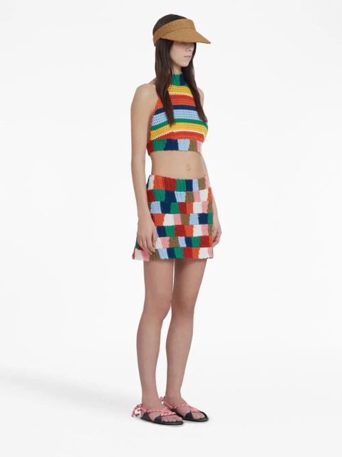 Marni colour-block knitted skirt - Red - zdjęcie produktu nr 2