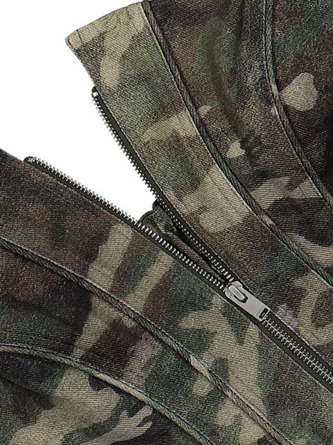 MISBHV Camo Corset top - Green