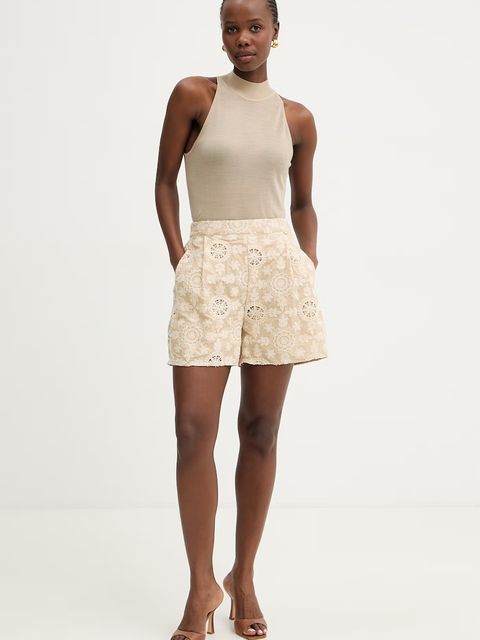 Fracomina szorty eleganckie damskie bawełniane - zdjęcie produktu nr 1