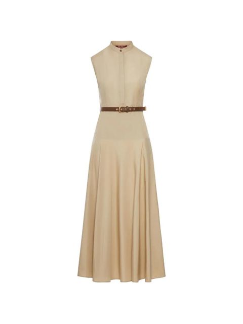 Max Mara belted maxi dress - Neutrals - zdjęcie produktu nr 2