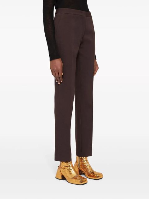 Jil Sander pleated mid-rise tailored trousers - Black