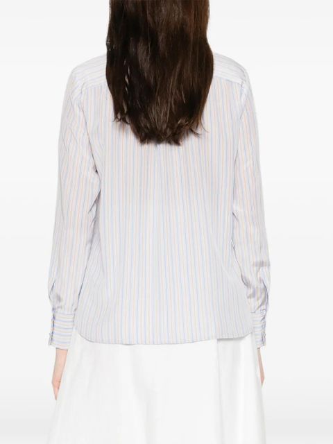 Max Mara striped long-sleeve shirt - Blue