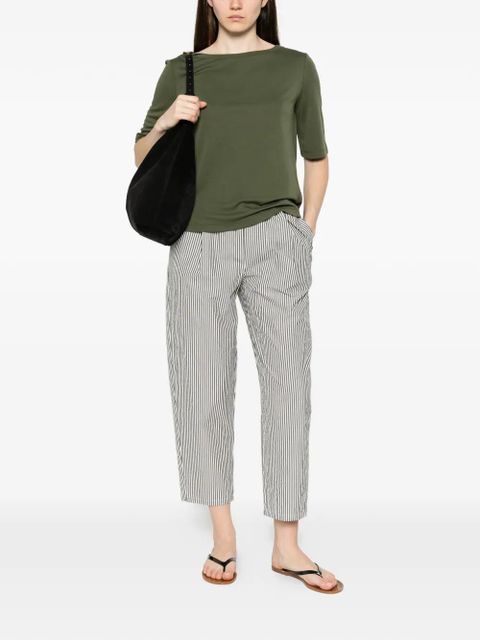 Max Mara boat-neck short-sleeve top - Green - zdjęcie produktu nr 2