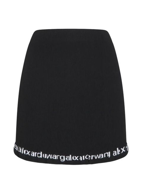 Alexander Wang ribbed mini skirt - Black