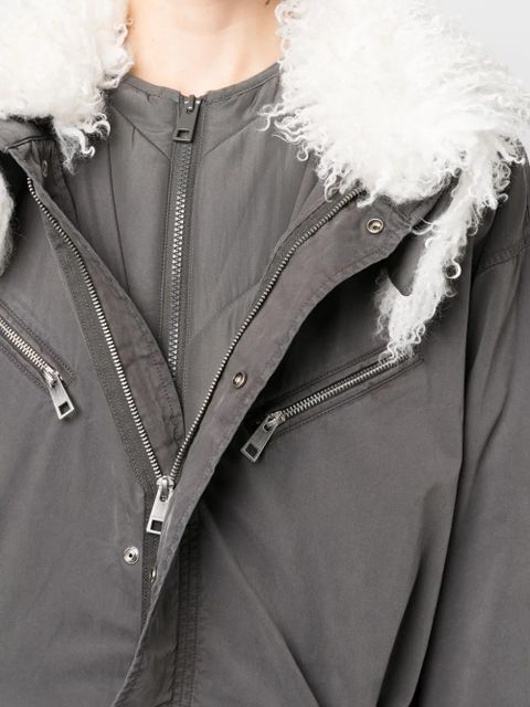 Zadig&Voltaire Kidea zip-up parka coat - Grey