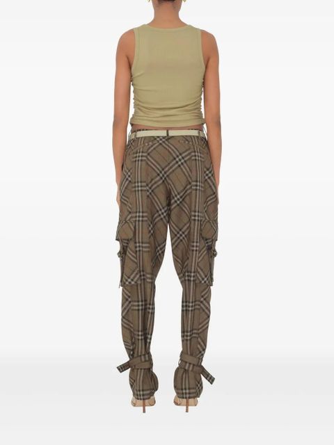 Burberry silk-blend trousers - Brown