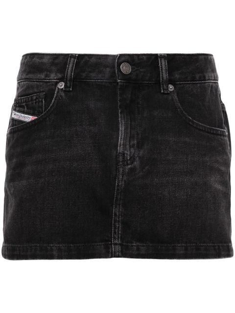 Diesel De-Ron denim miniskirt - Black - zdjęcie produktu nr 1