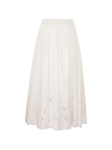 Weekend Max Mara Caravan embroidered midi skirt - White - zdjęcie produktu nr 2