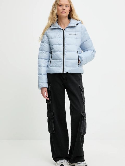 Karl Lagerfeld Jeans kurtka kolor niebieski zimowa A3W15026 - zdjęcie produktu nr 2