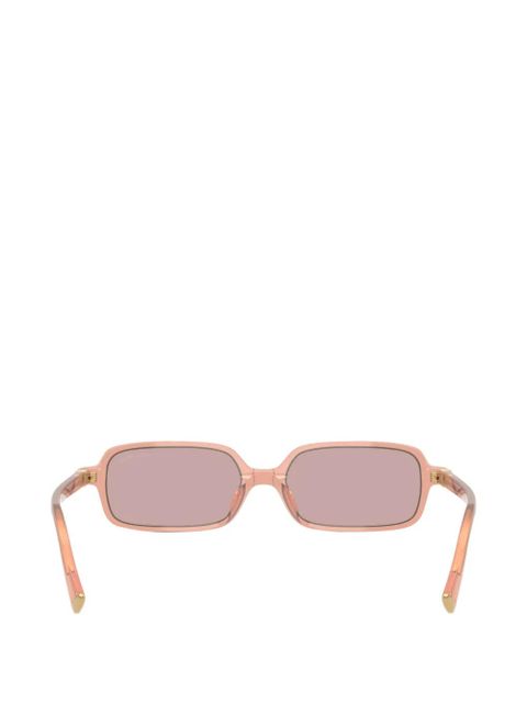 Miu Miu Eyewear rectangle-frame sunglasses - Pink