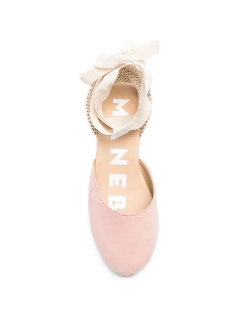 Manebi suede wedge espadrilles - Pink