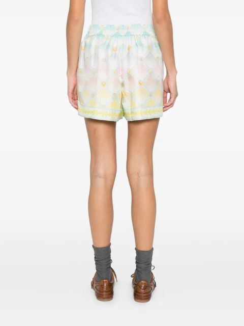 Casablanca diamond-pattern shorts - Black