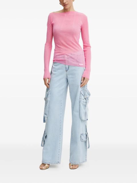 PINKO ribbed off-shoulder top - zdjęcie produktu nr 2