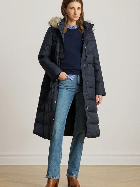 Lauren Ralph Lauren kurtka puchowa kolor granatowy przejściowa 297P04097 - zdjęcie produktu nr 1