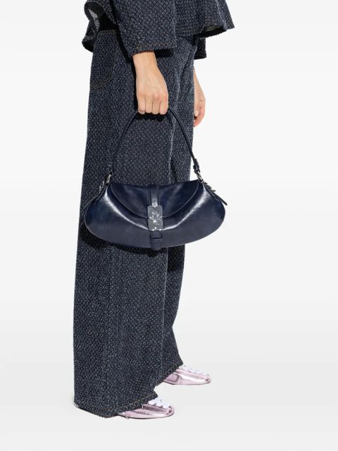 GANNI logo-buckle tote bag - Blue - zdjęcie produktu nr 2