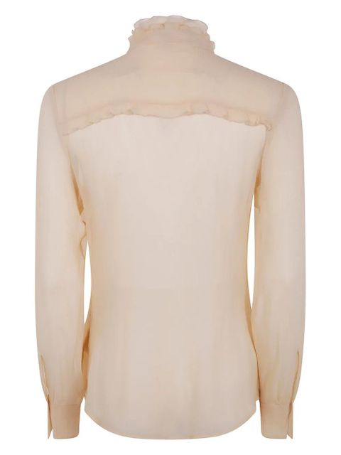 Chloé ruffled fitted blouse - Neutrals - zdjęcie produktu nr 2