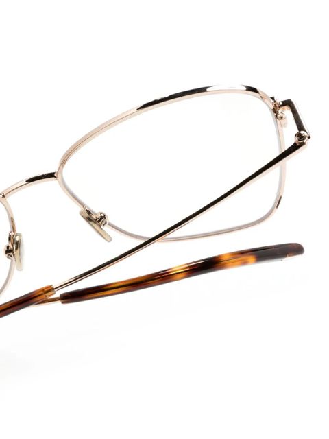 TOM FORD Eyewear metal oversize-frame glasses - Purple - zdjęcie produktu nr 2