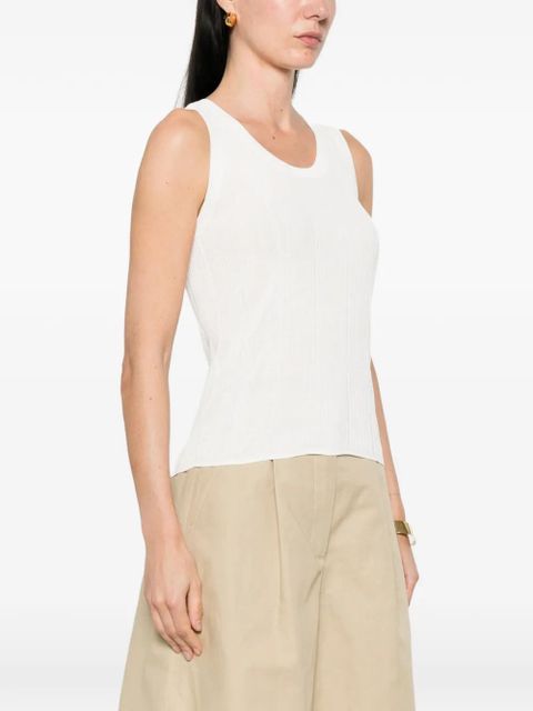 Weekend Max Mara ribbed tank top - White