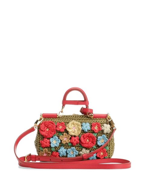 Dolce & Gabbana My Sicily raffia crochet tote bag - Green - zdjęcie produktu nr 2