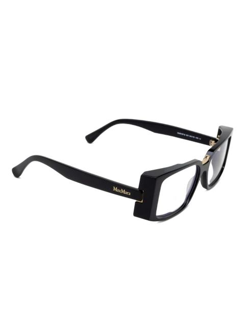 Max Mara Eyewear rectangle-frame glasses - Black - zdjęcie produktu nr 2