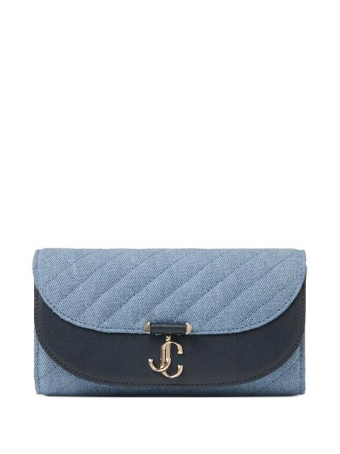 Jimmy Choo Curve quilted clutch bag - Blue - zdjęcie produktu nr 1