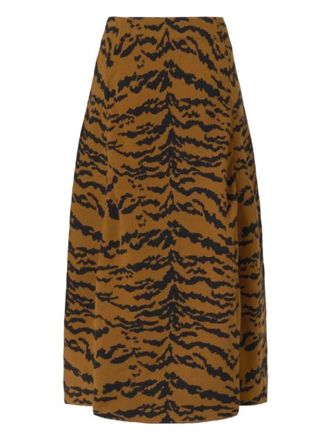 Essentiel Antwerp tiger-print skirt - Brown - zdjęcie produktu nr 1