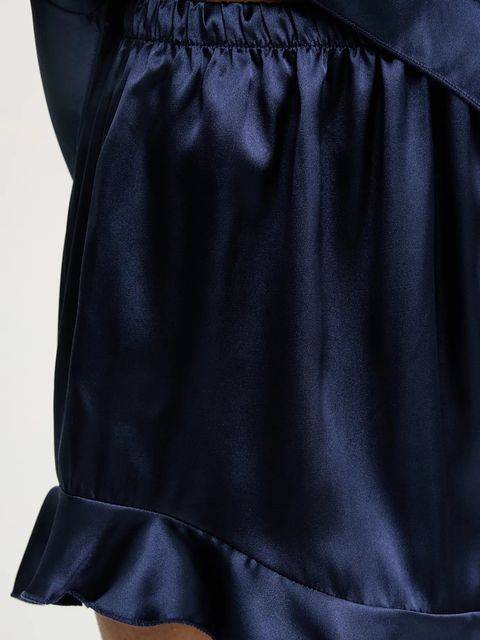 Answear.LAB piżama damska kolor granatowy satynowa