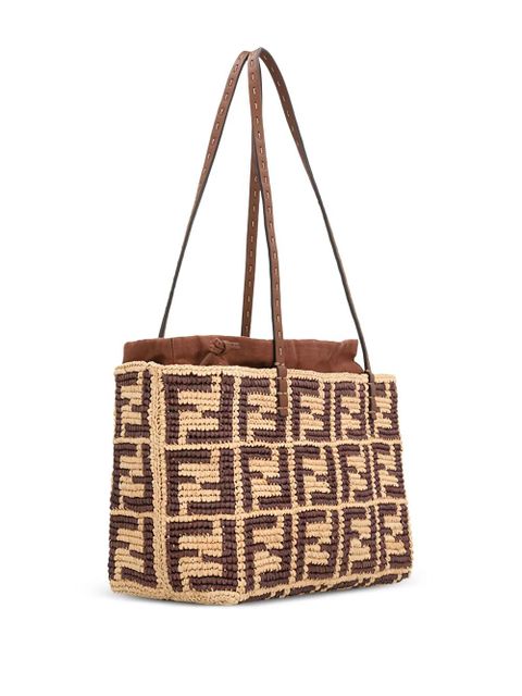 FENDI small logo tote bag - Neutrals - zdjęcie produktu nr 2
