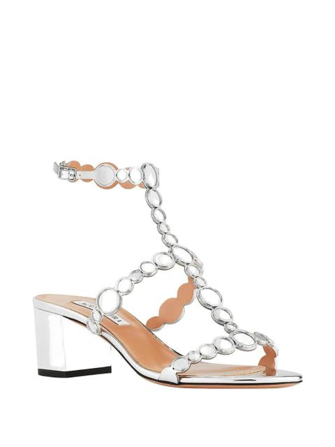 Aquazzura circle-embellished sandals - Silver