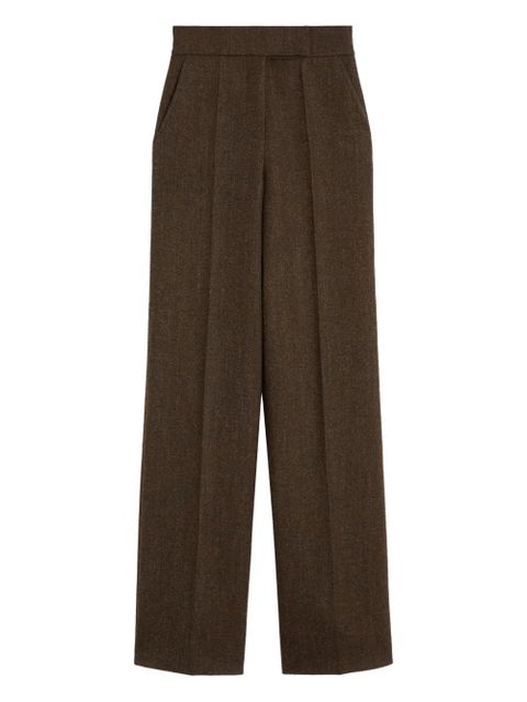 Max Mara pleated wide-leg trousers - Brown - zdjęcie produktu nr 1