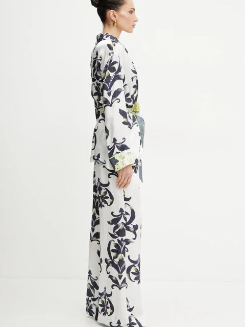 Forte Forte marynarka kolor biały niezapinana wzorzysta 13901 my jacket