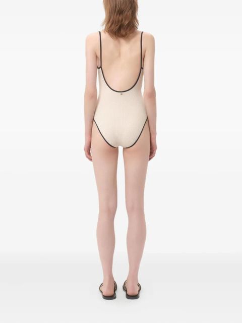 Valentino Garavani piqué swimsuit - Neutrals