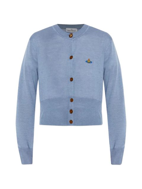 Vivienne Westwood buttoned logo cardigan - Blue - zdjęcie produktu nr 1