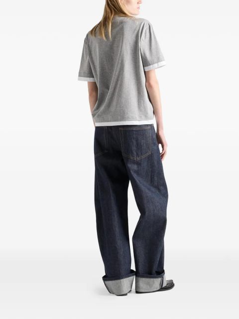 Prada cotton jersey T-shirt - Grey