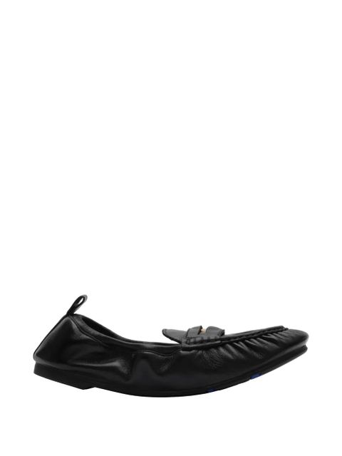 Burberry leather fawn loafers - Black - zdjęcie produktu nr 1