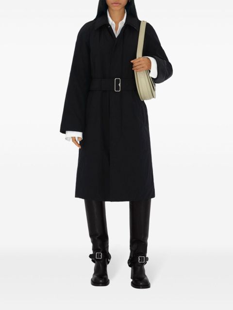 Burberry long padded car coat - Black