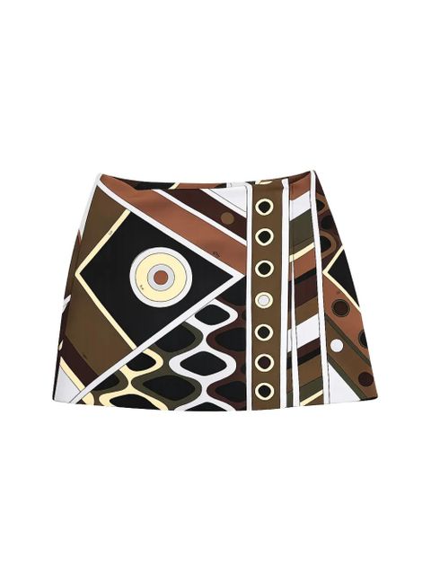 PUCCI geometric cutout skirt - Brown - zdjęcie produktu nr 2
