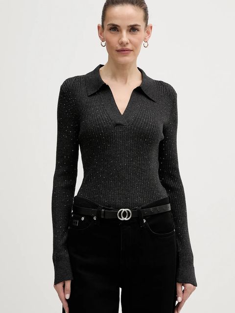 Mos Mosh sweter wełniany Ronika damski kolor szary lekki 175380 - zdjęcie produktu nr 1