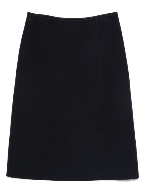 Jil Sander seam-pockets midi straight skirt - Blue - zdjęcie produktu nr 2