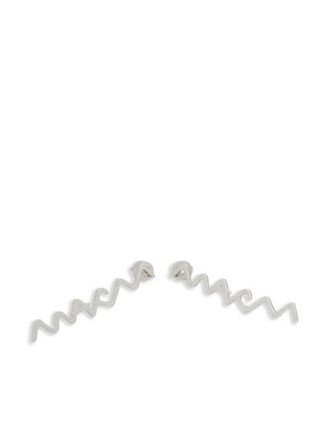 Marni logo earrings - Silver