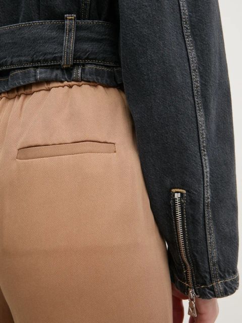 Guess kurtka jeansowa SANDY damska kolor szary przejściowa W5RN58 D5LF1